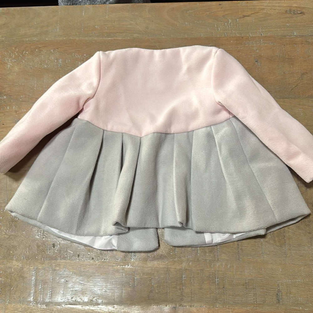 Tahari Baby Pink and Gray Coat - Picture 3 of 4